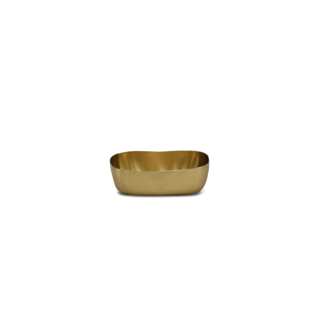 CUADRADO Soap Dish in Brushed Brass