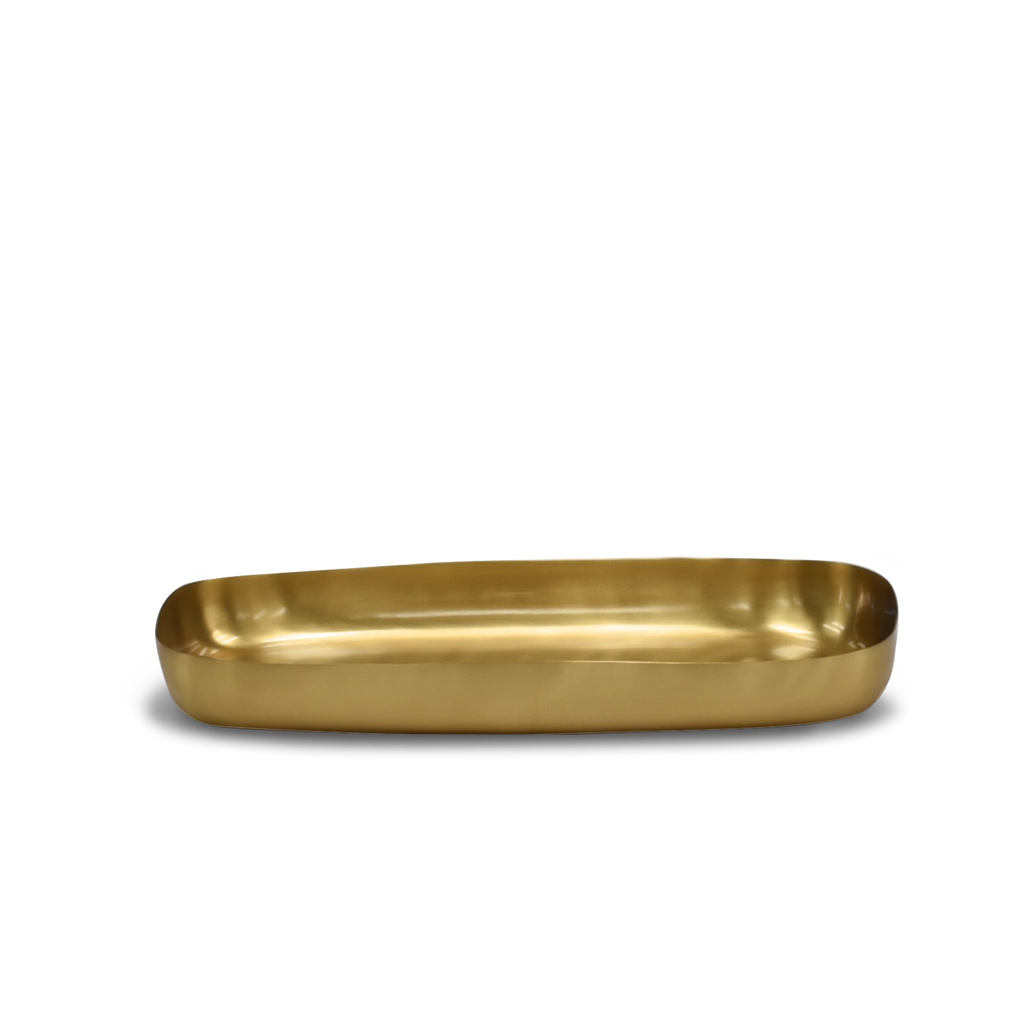 CUADRADO Vanity Tray in Brushed Brass