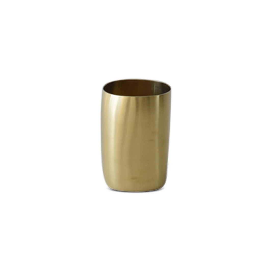 CUADRADO Cup in Brushed Brass