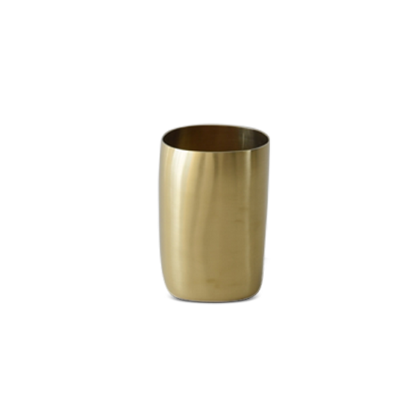 CUADRADO Cup in Brushed Brass