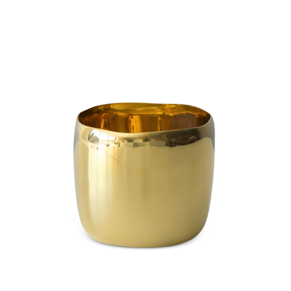 CUADRADO Small Vessel in Brass