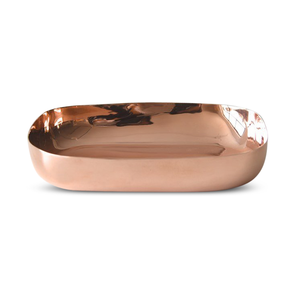 SCULPT Medium Platter in Copper