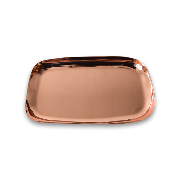 SCULPT Large Platter in Copper