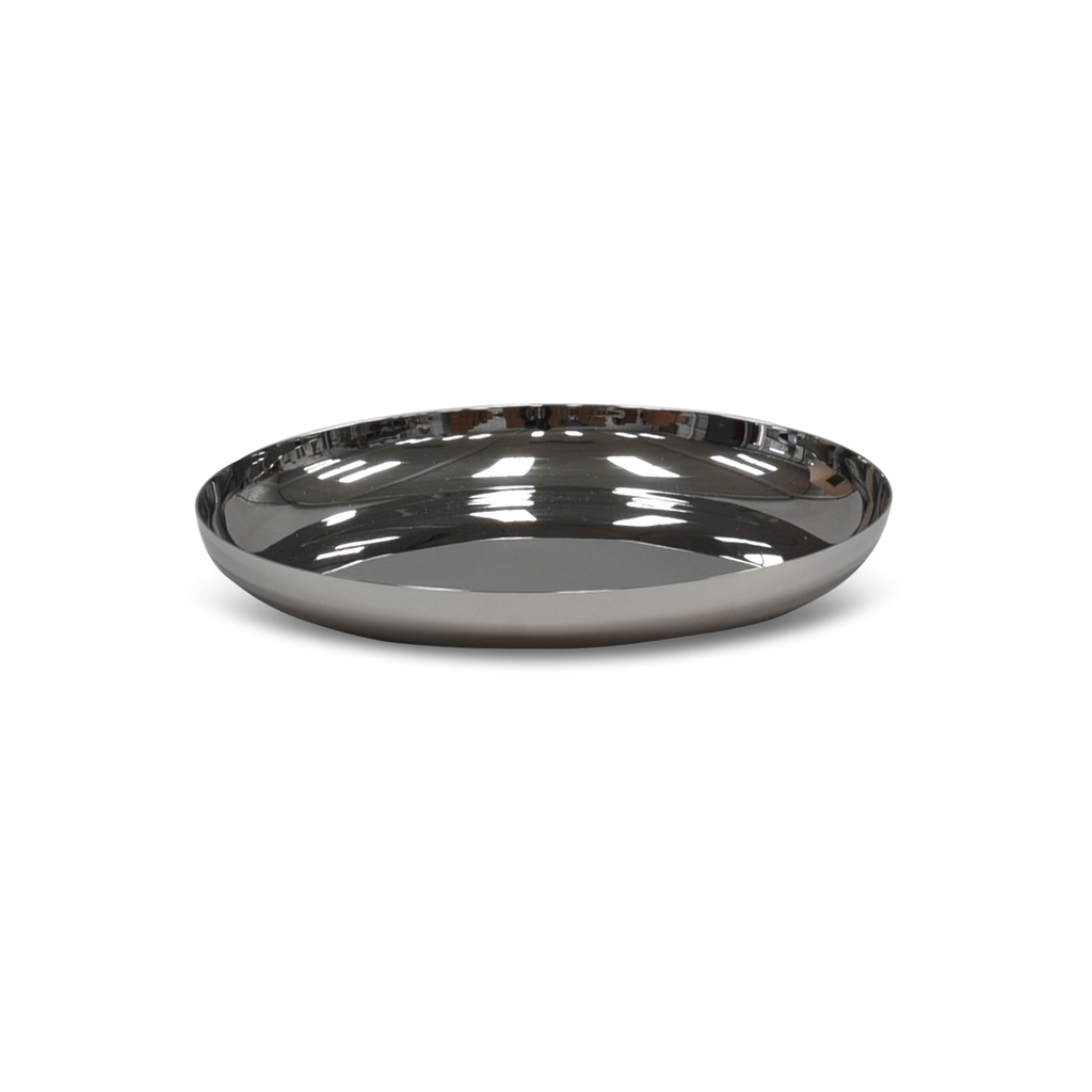 MODERN Large Plate in Stainless Steel