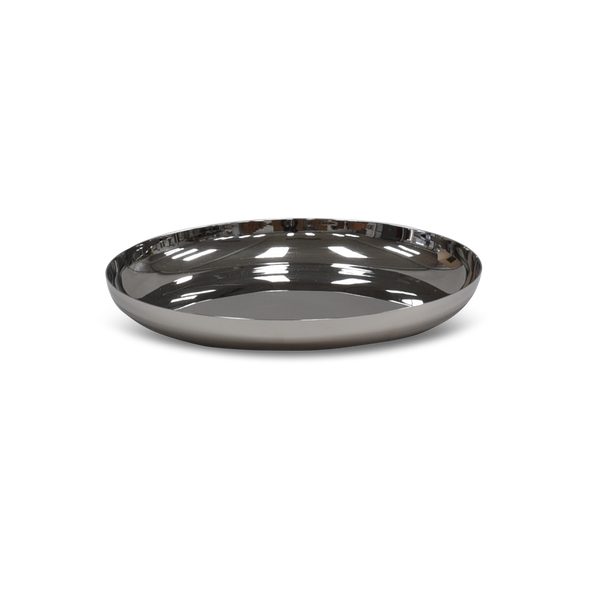 MODERN Large Plate in Stainless Steel